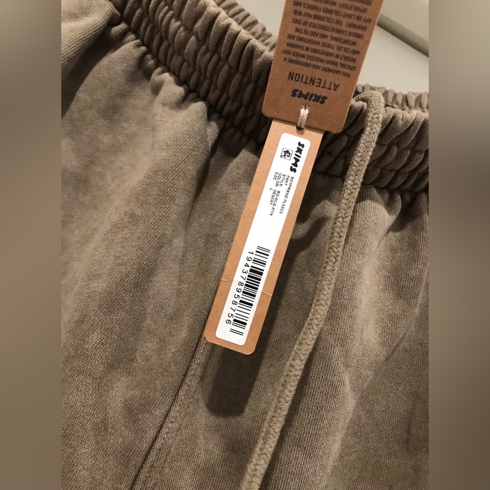 Skims Boyfriend Fleece Pants NWT